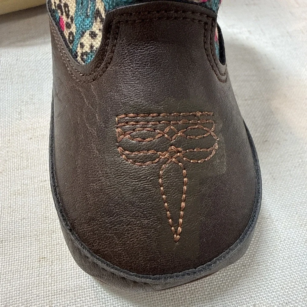 Ariat Lil' Stompers Baby Cowboy Boot Size 3 Western Cactus Comfort 6-9 M‎